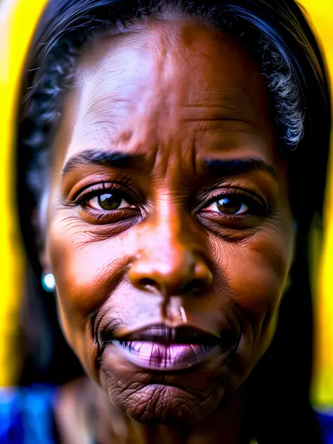 A close-up photograph of an older African woman, award-winning photo, best  quality, portrait, by Lee Jeffries - SeaArt AI