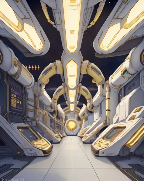 by fluff-kevlar, by vader-san, ivorygoldai, space station interior, (visual novel background:1.2)