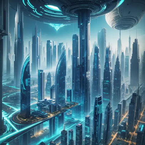 Futuristic city with ultra modern buildings and alien architecture --auto --s2