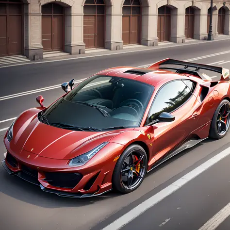 - Ferrari, a sports car produced by the Italian automaker Ferrari These cars are characterized by their high performance, aerodynamic and elegant design, high-quality materials and powerful engines. Some examples of sports Ferrari models are the 488 GTB, F...