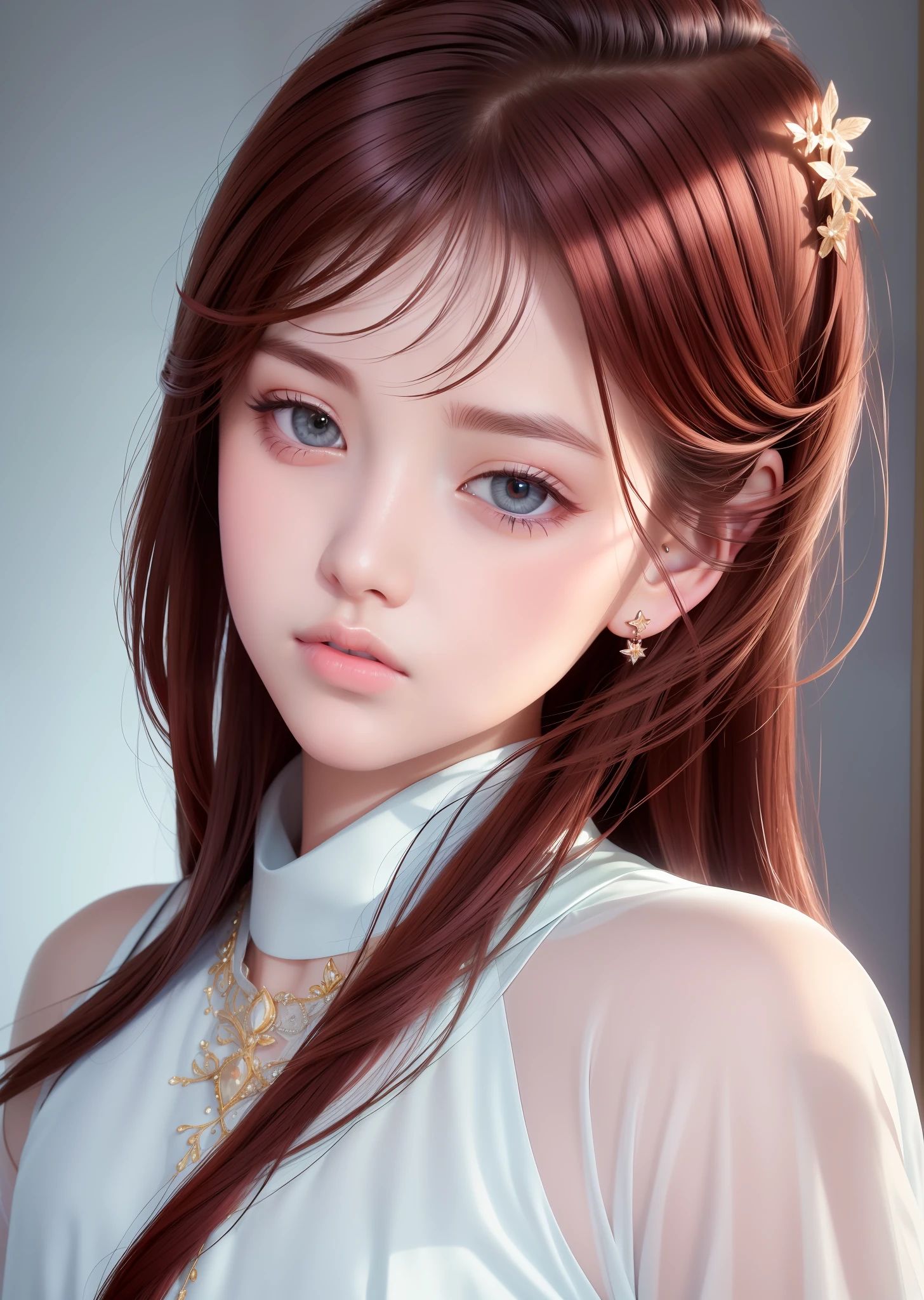 (masterpiece, side lighting, finely detailed beautiful eyes: 1.2), realistic, glossy skin, shiny skin, facial light, bright face, (1 teenager),
facial light, bright face, glossy skin, shiny skin, (full body), red hair