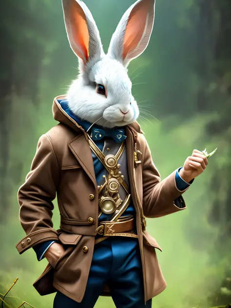 (CBZBB:1.25), (Rabbit)), cbzbb, cool, boy, adventure, naughty, beautiful, fantasy art, trend art station, digital art, detail, real, humanoid, character, cinematic shot, smart outfit, cinematic portrait of a rabbit, cool character like a rabbit,