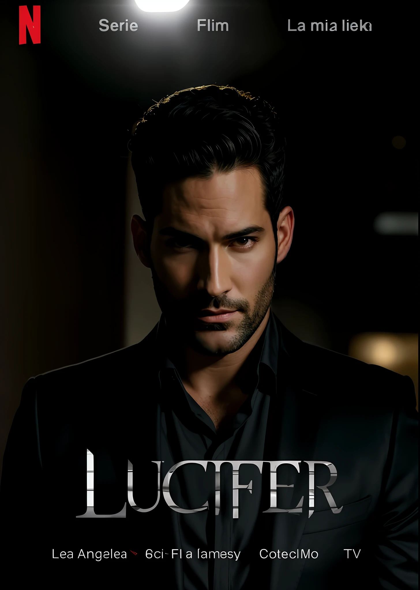 Lucifer the vampire tv series poster - SeaArt AI