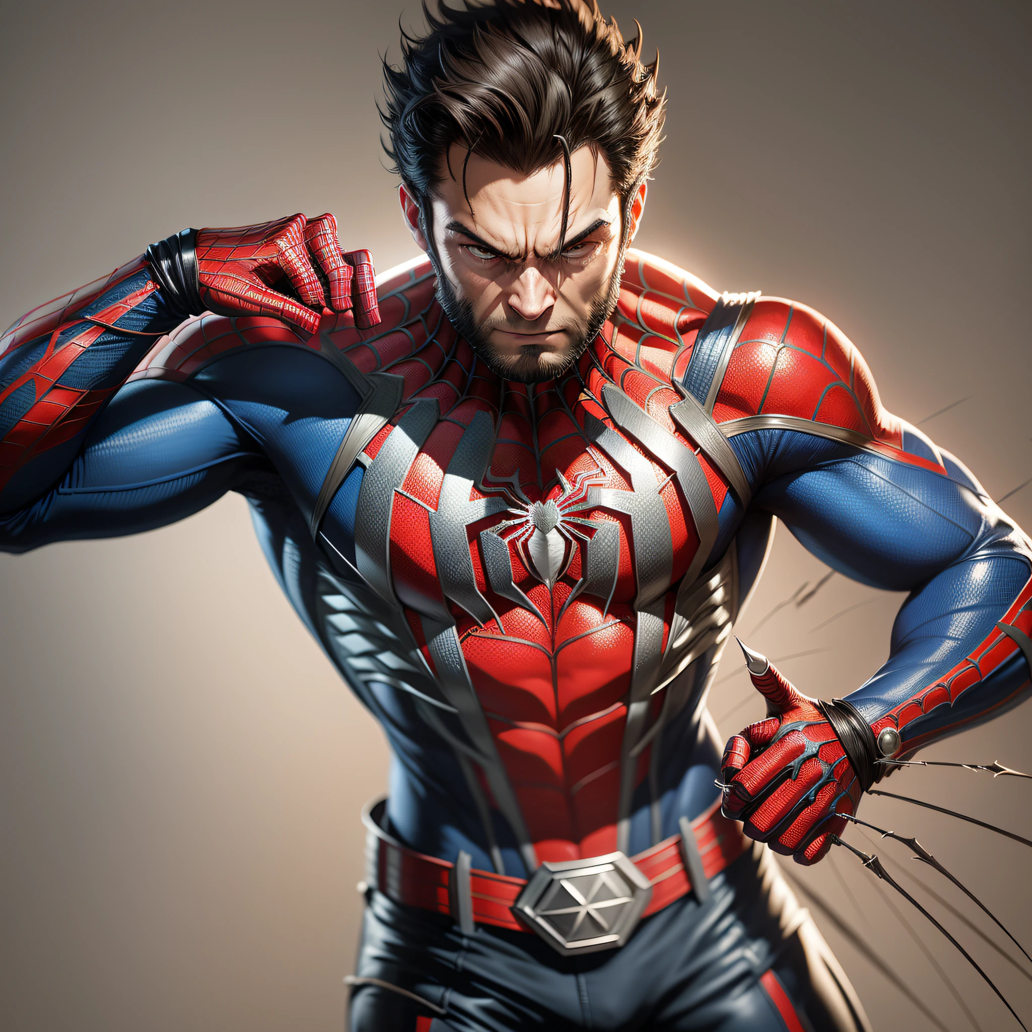 A close up of a man in a suit with a spider - man costume - SeaArt AI