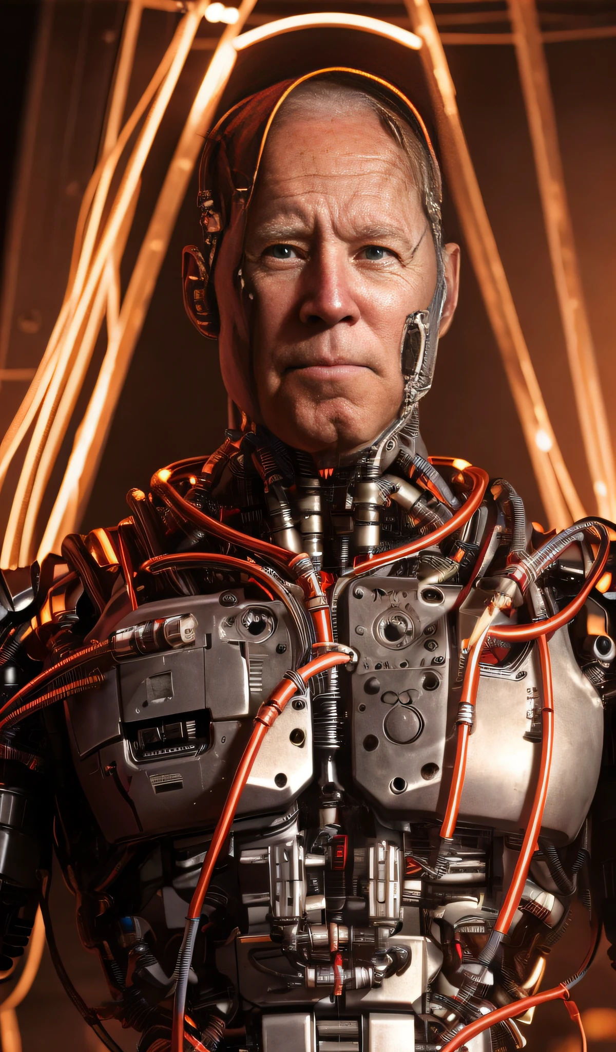 Joe Biden en cyborg