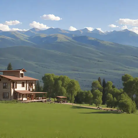 country house at the foot of a montana --auto --s2