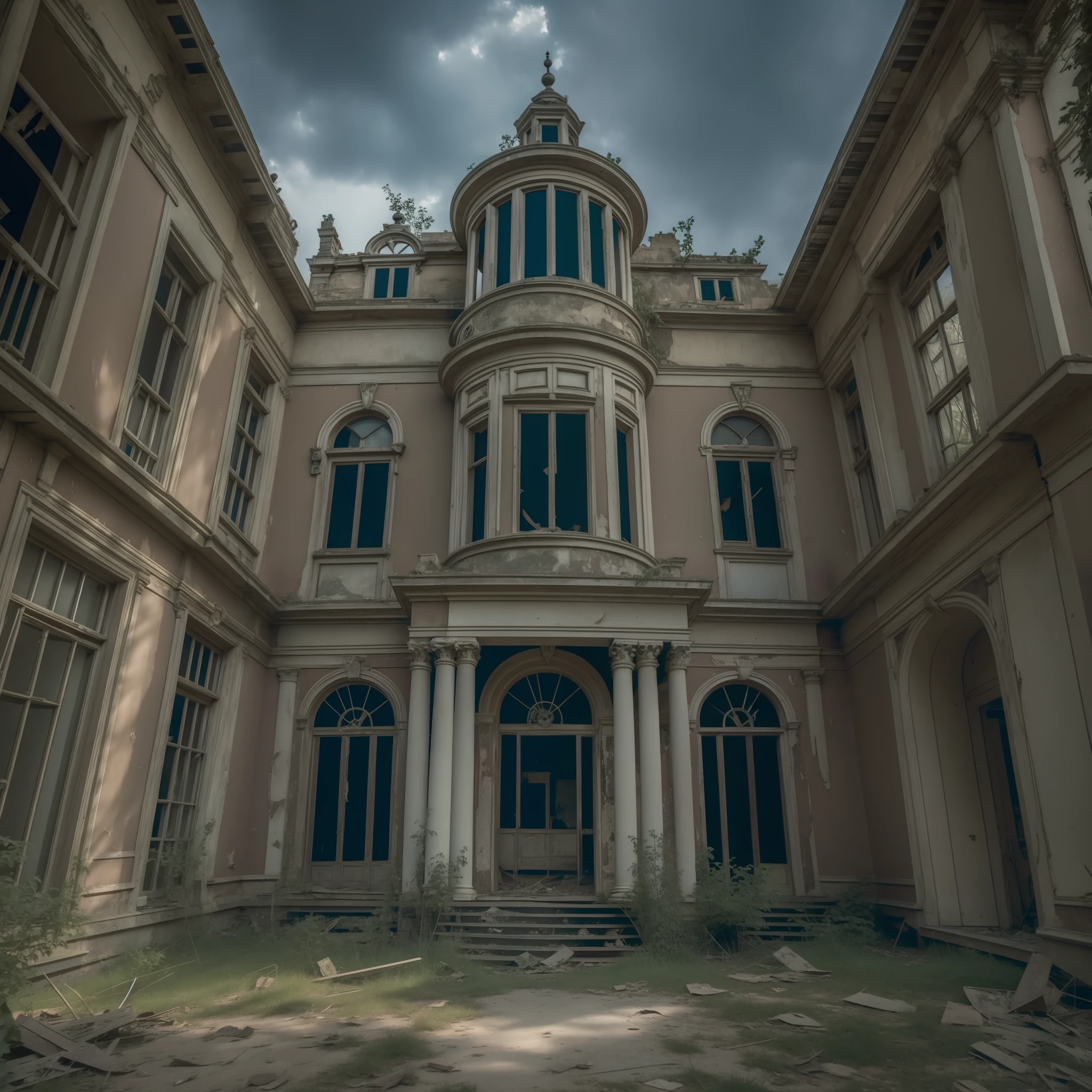 An abandoned mansion, known as a cursed place. From the moment they entered, the friends heard screams and groans coming from all sides, which seemed louder and louder and scarier --auto --s2