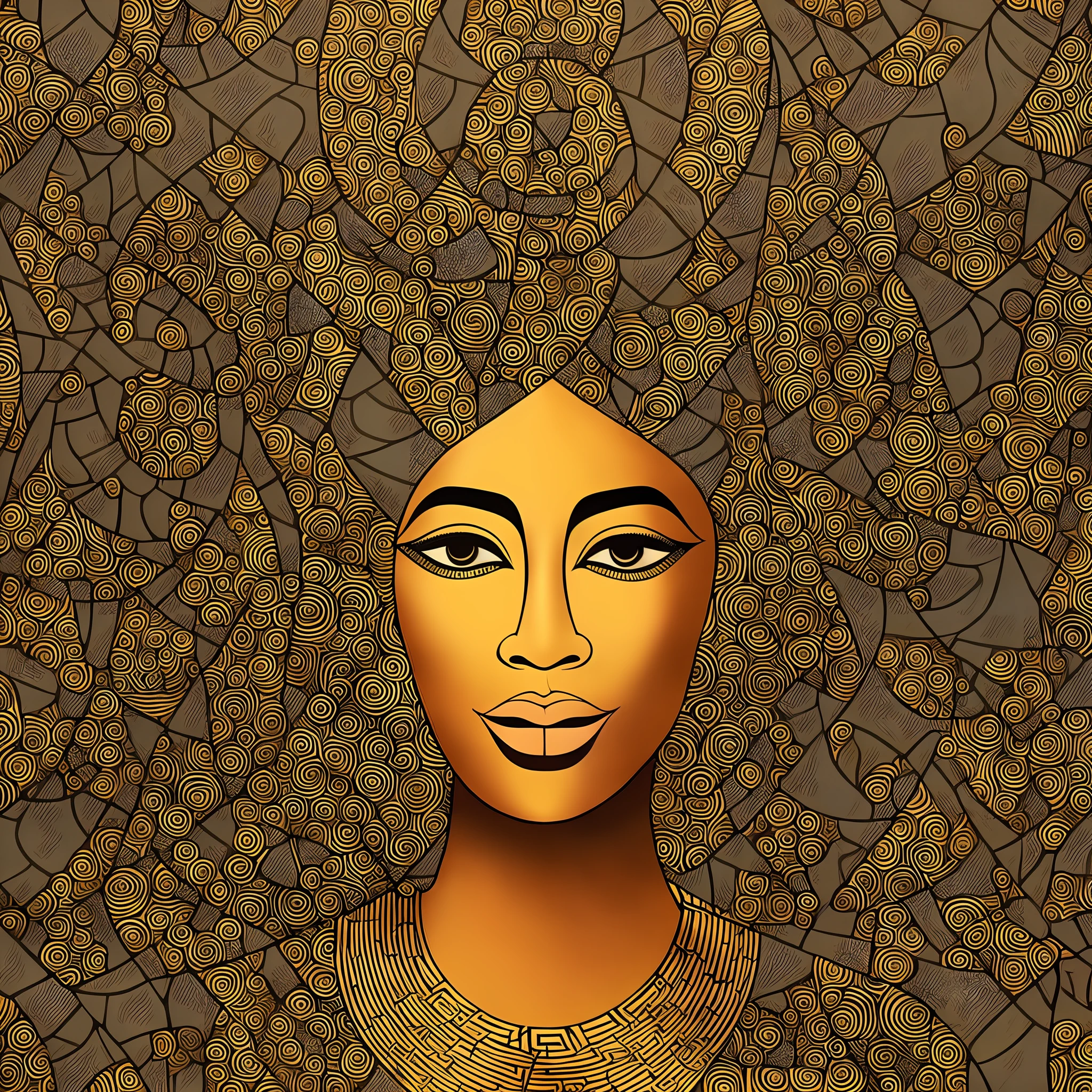 Afrocentric Geometric Opulence
Description: Create an awe-inspiring collection of AI-generated artworks that harmoniously combine Afrocentric geometric patterns with opulent colors. Each piece should radiate a sense of refinement, exuding a luxurious vibe that reflects the rich cultural heritage of Africa.