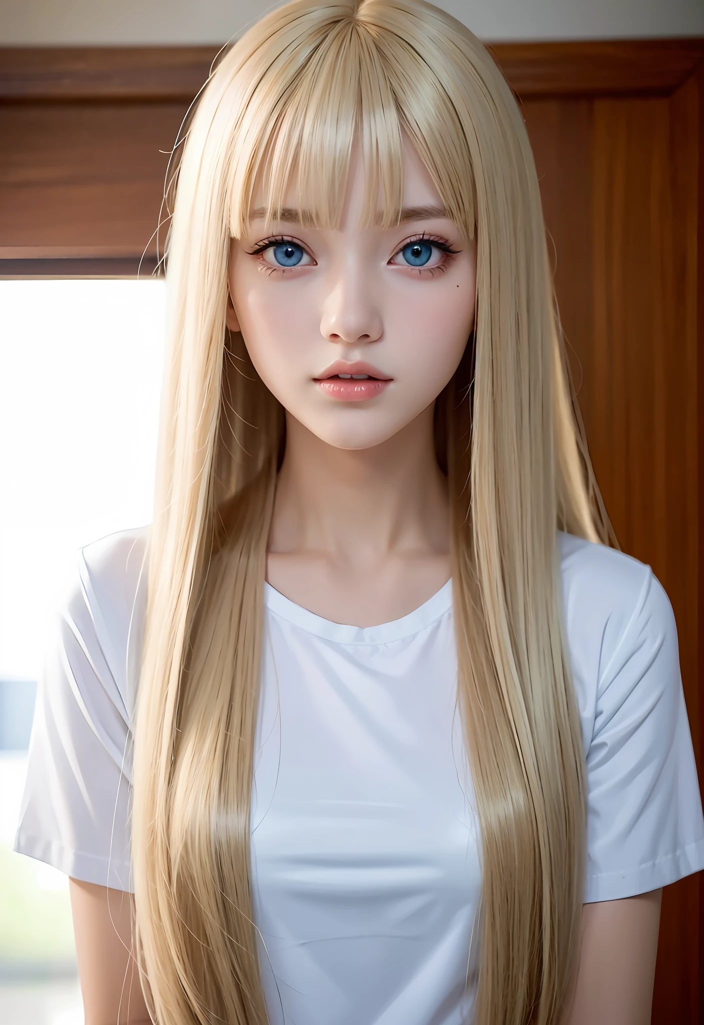 long silky straight blonde hair, Charming Long Blonde Strai…