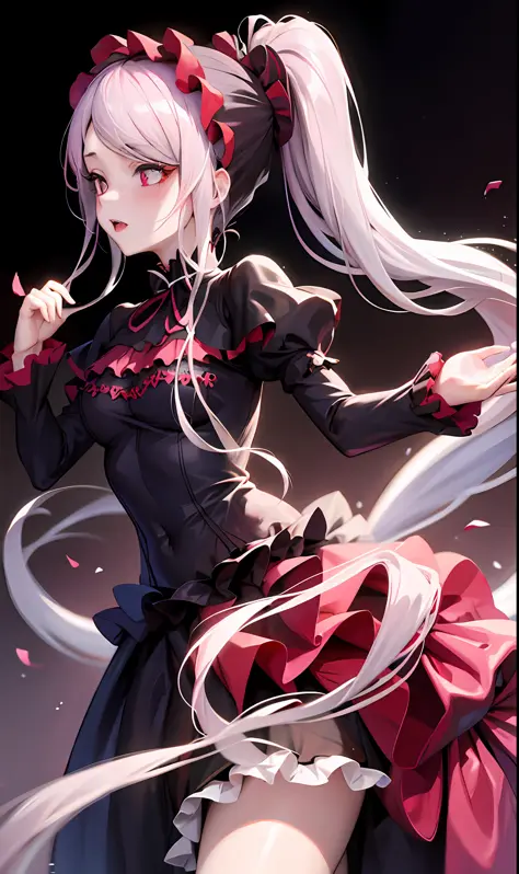 shalltear bloodfallen, shalltearcostume, masterpiece, best quality, 1girl, ponytail,