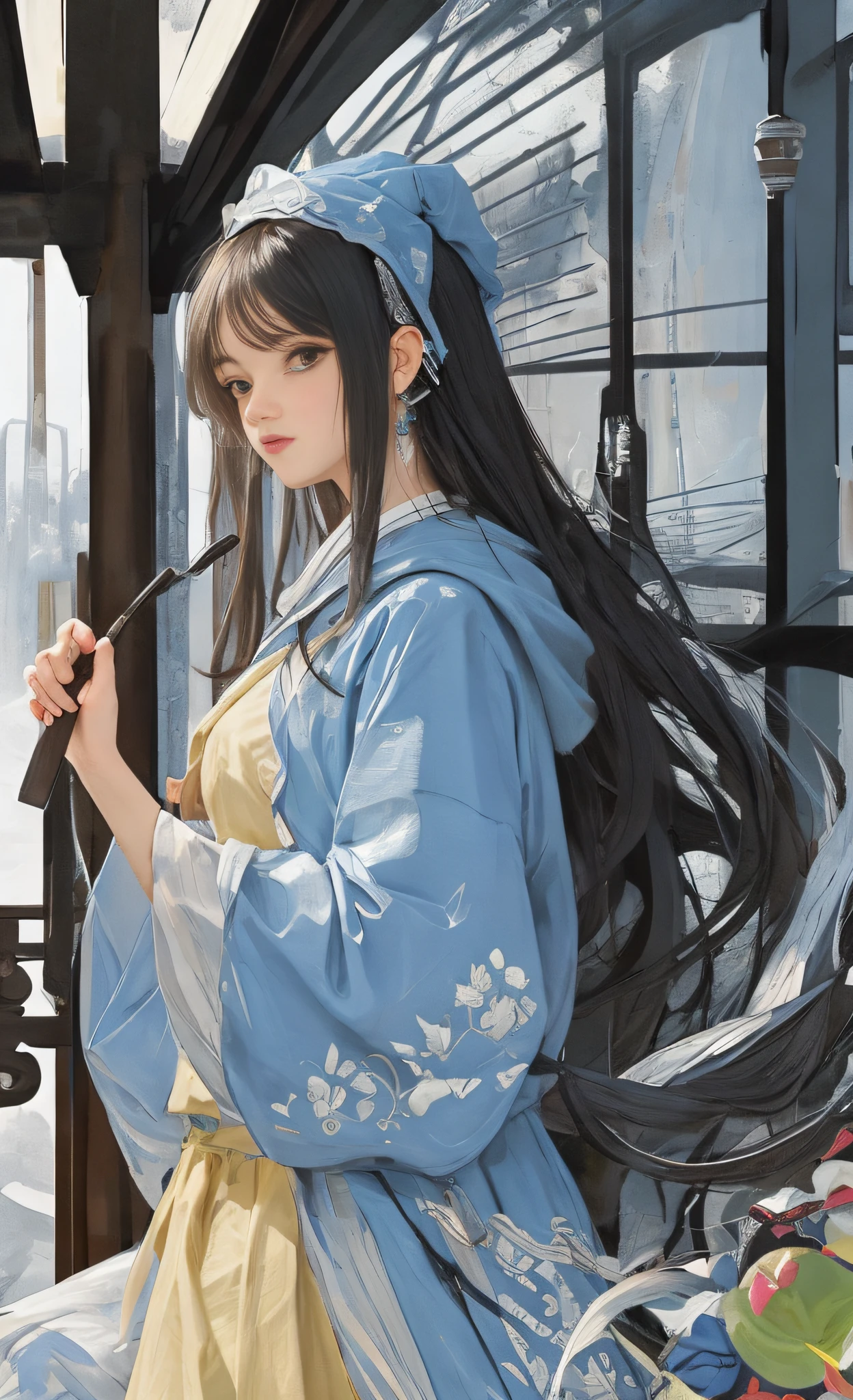 A pretty women, ancient Chinese costume, whole body, clear face, clean white background, masterpiece, super detail, epic composition, ultra HD, high quality, extremely detailed, 8k wallpaper, super detail, 32k