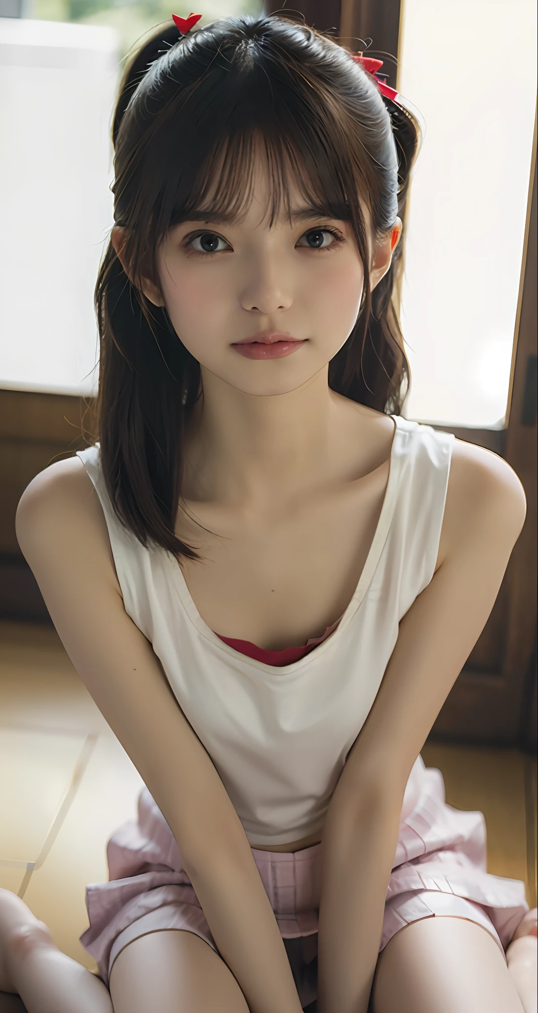 skirt lift,((Best Quality, 8k, Masterpiece 1.3))), nsfw2.5,cameltoe