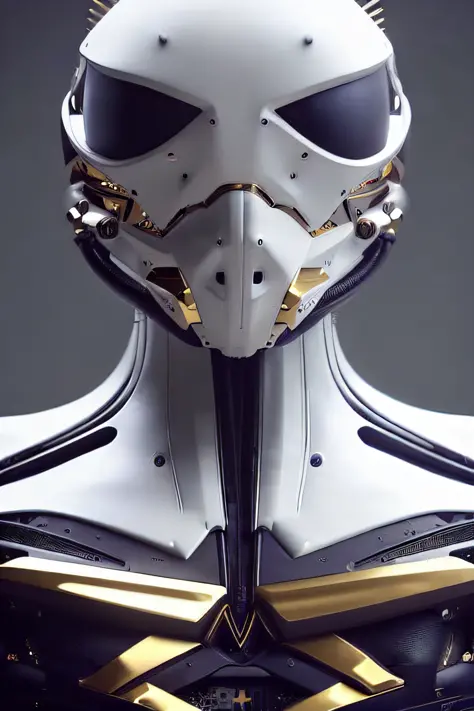 a    (full body:1.5) nousr robot (white|golden) in 3d-female-cyborgs style,  sharp focus, insanely detailed,cinematic lighting