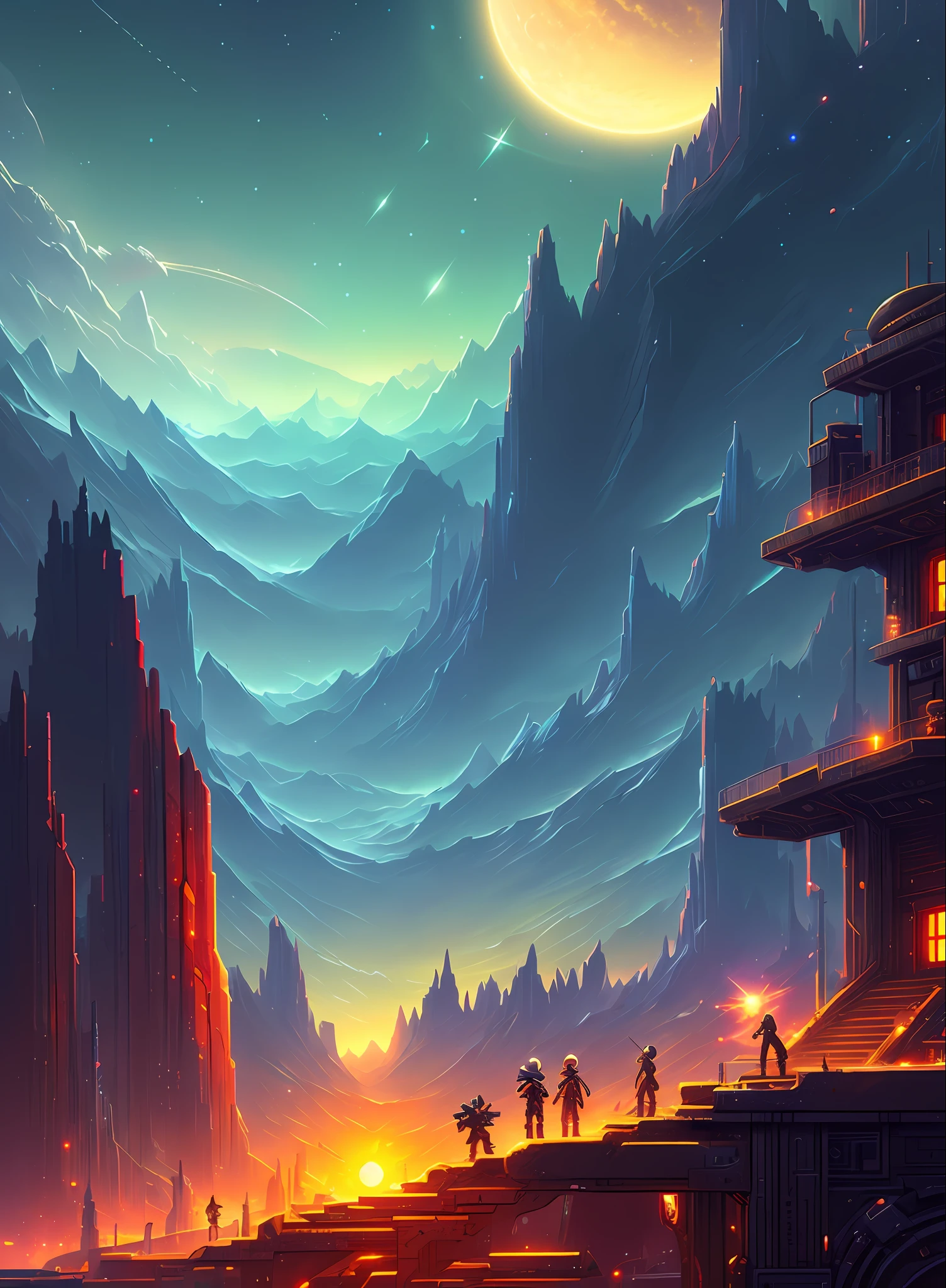 (Starbound1.1), complex stuff SeaArt AI