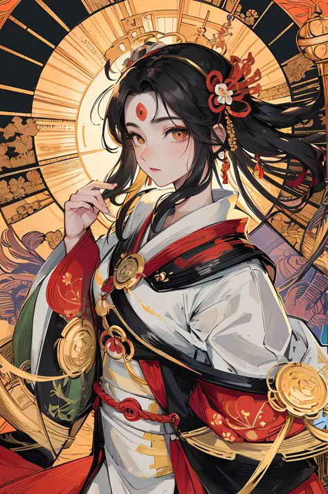 Amaterasu， Goddess of the sun， Sun incarnation，The supreme god of  Japan，Ruler of Takamagahara, and