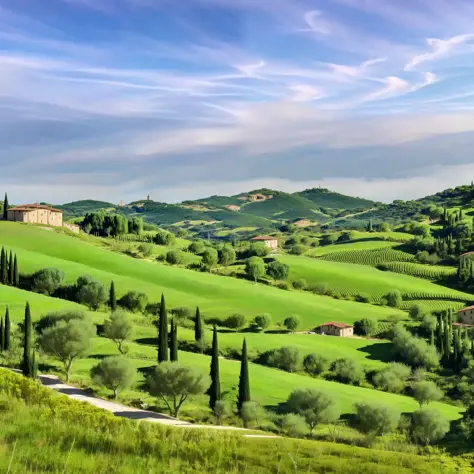 beautiful landscape of the tuscany region --auto --s2