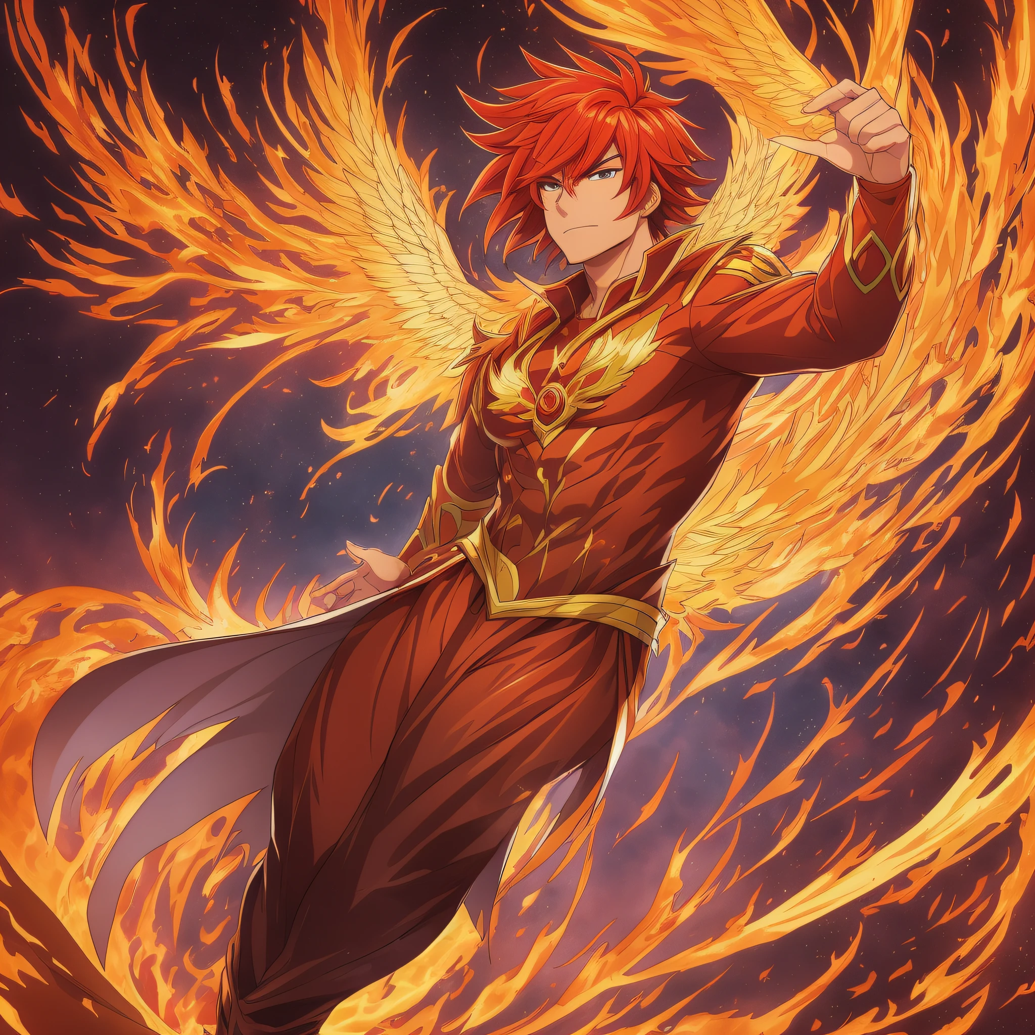 Wallpaper of a phoenix , d&d, fantasy, detailed, | Stable Diffusion