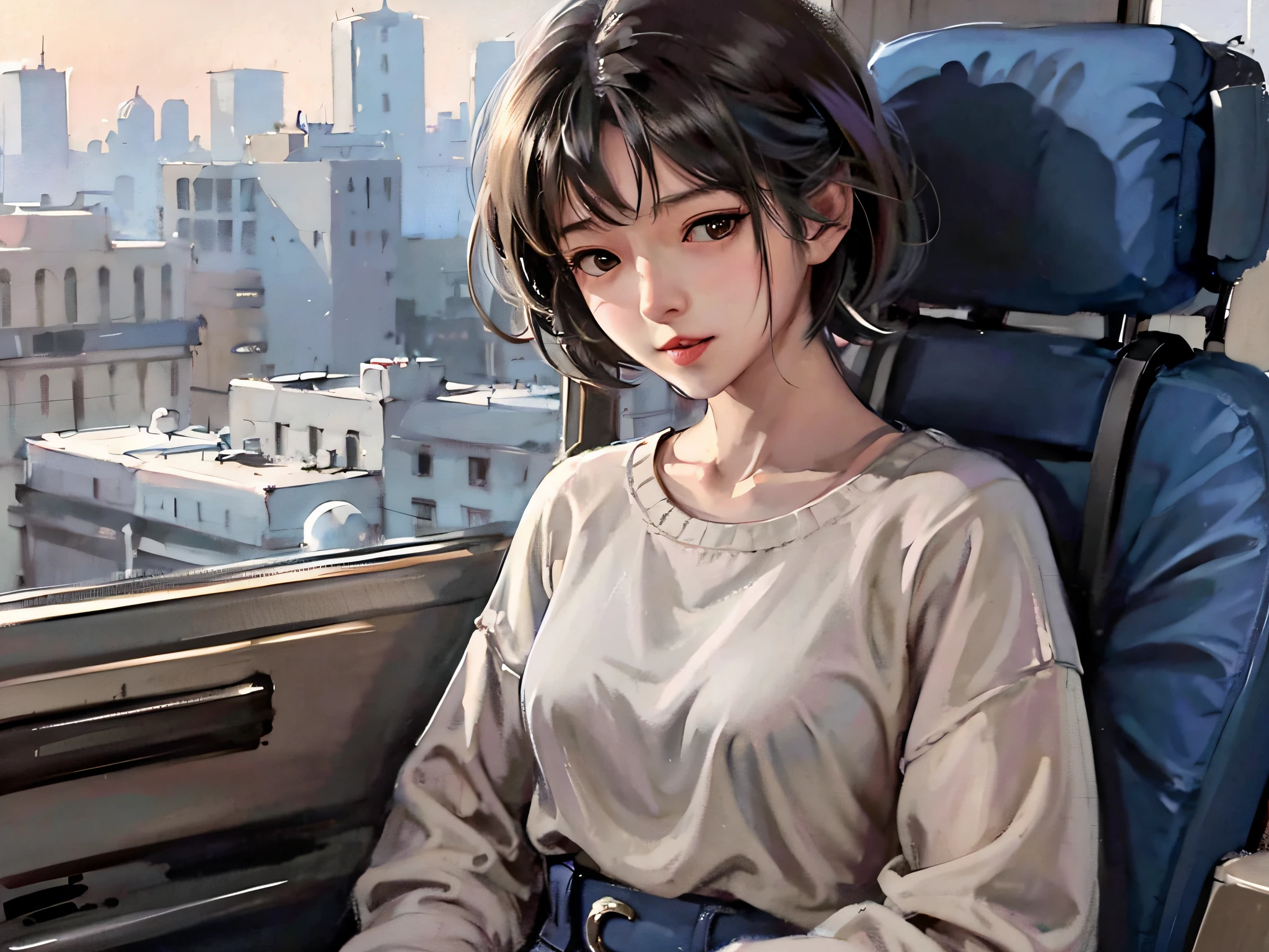 digital art girl cute Potrait anime korean drama beautiful women painting  drawing simple hair black | Digital art anime, Digital art girl, Realistic  art