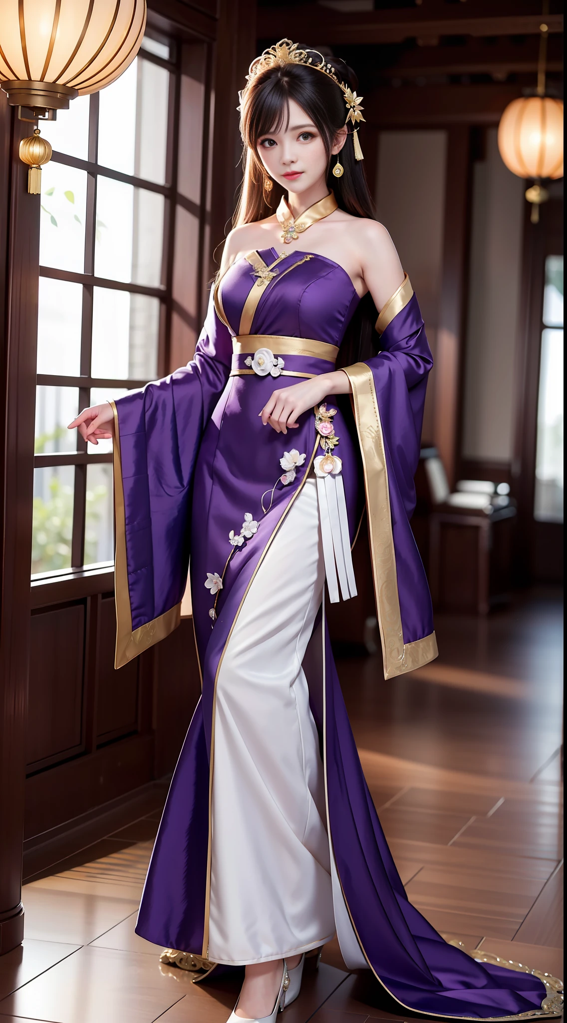 Purple Chinese Wedding Dress