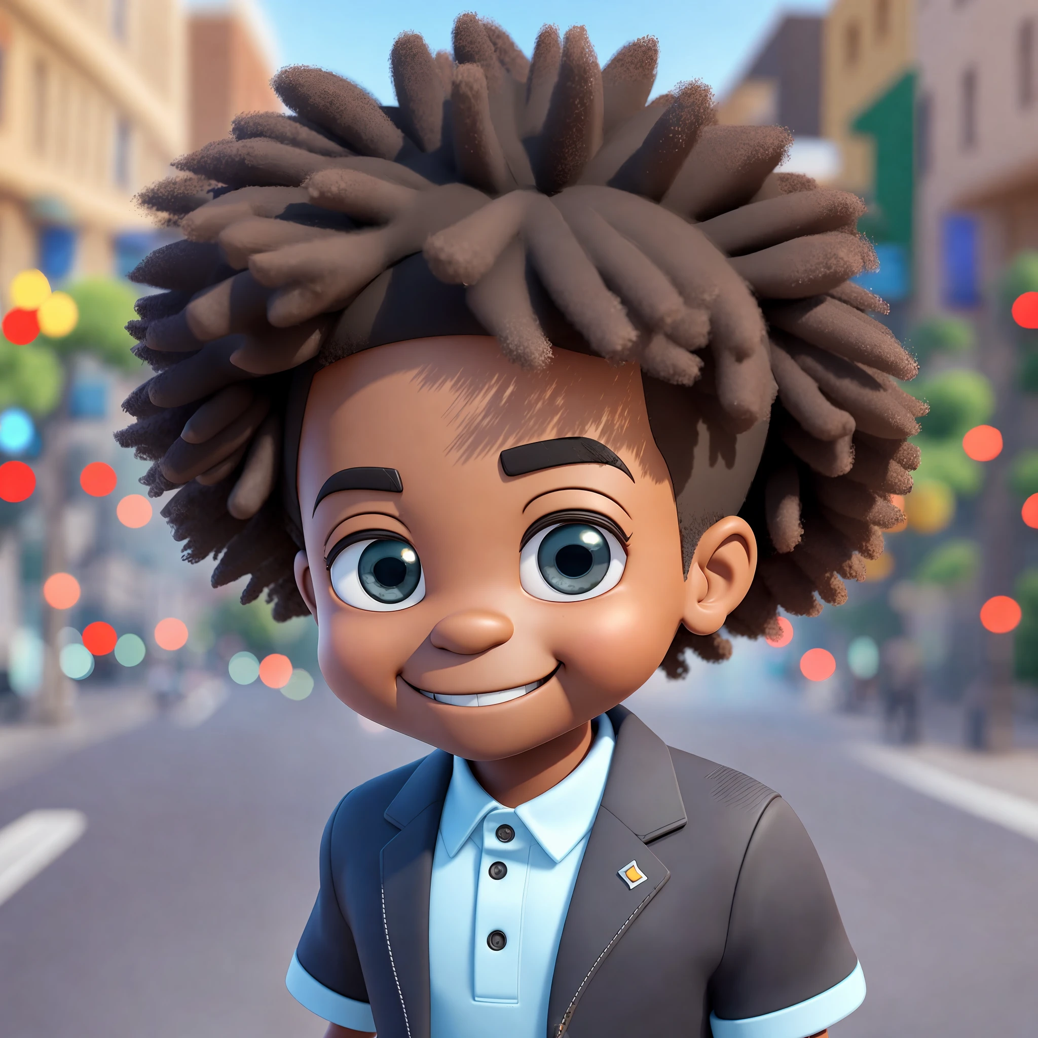 A close up of a cartoon character with a suit and tie - SeaArt AI