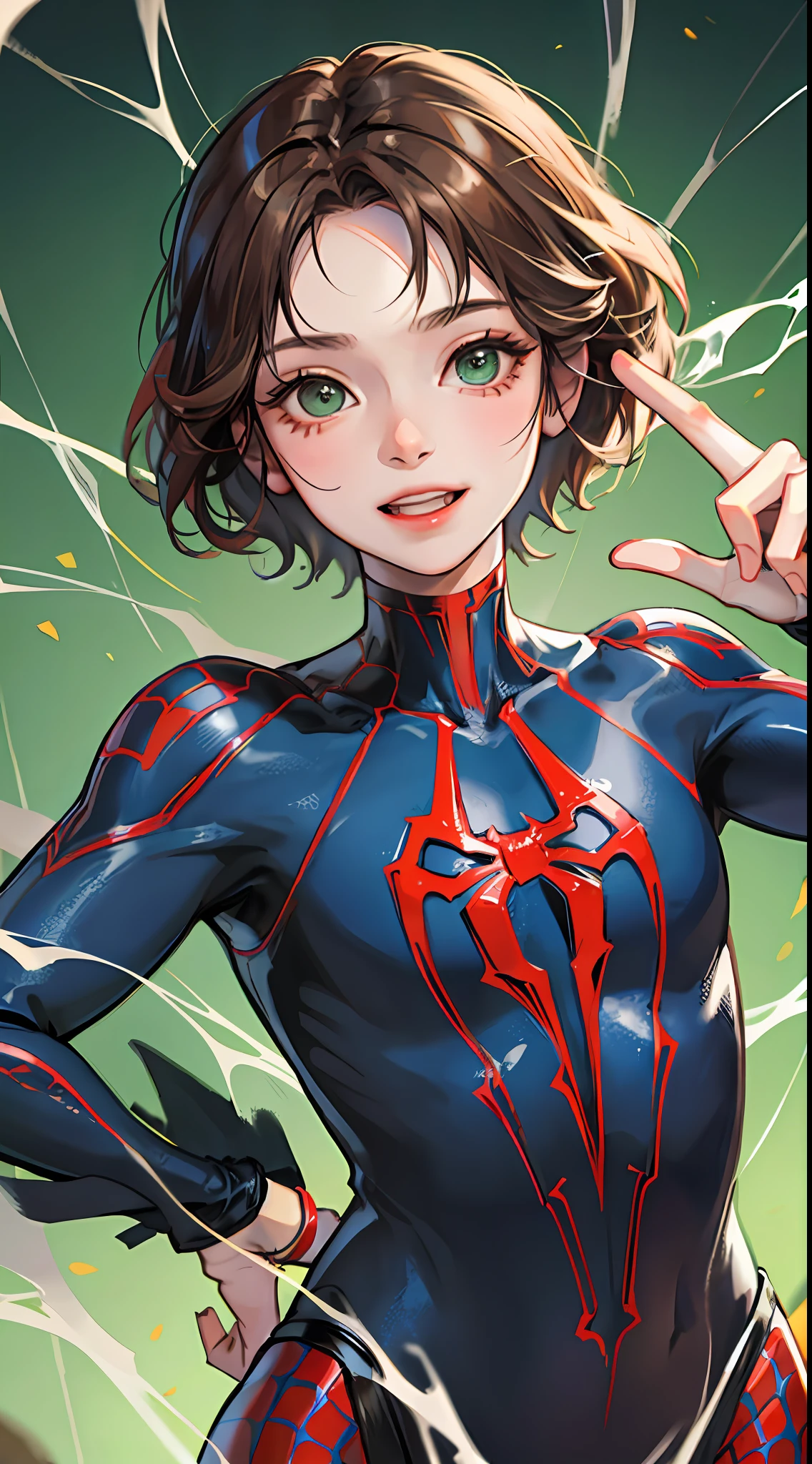 Spider - man by the - art - of - the - spider - girl - SeaArt AI