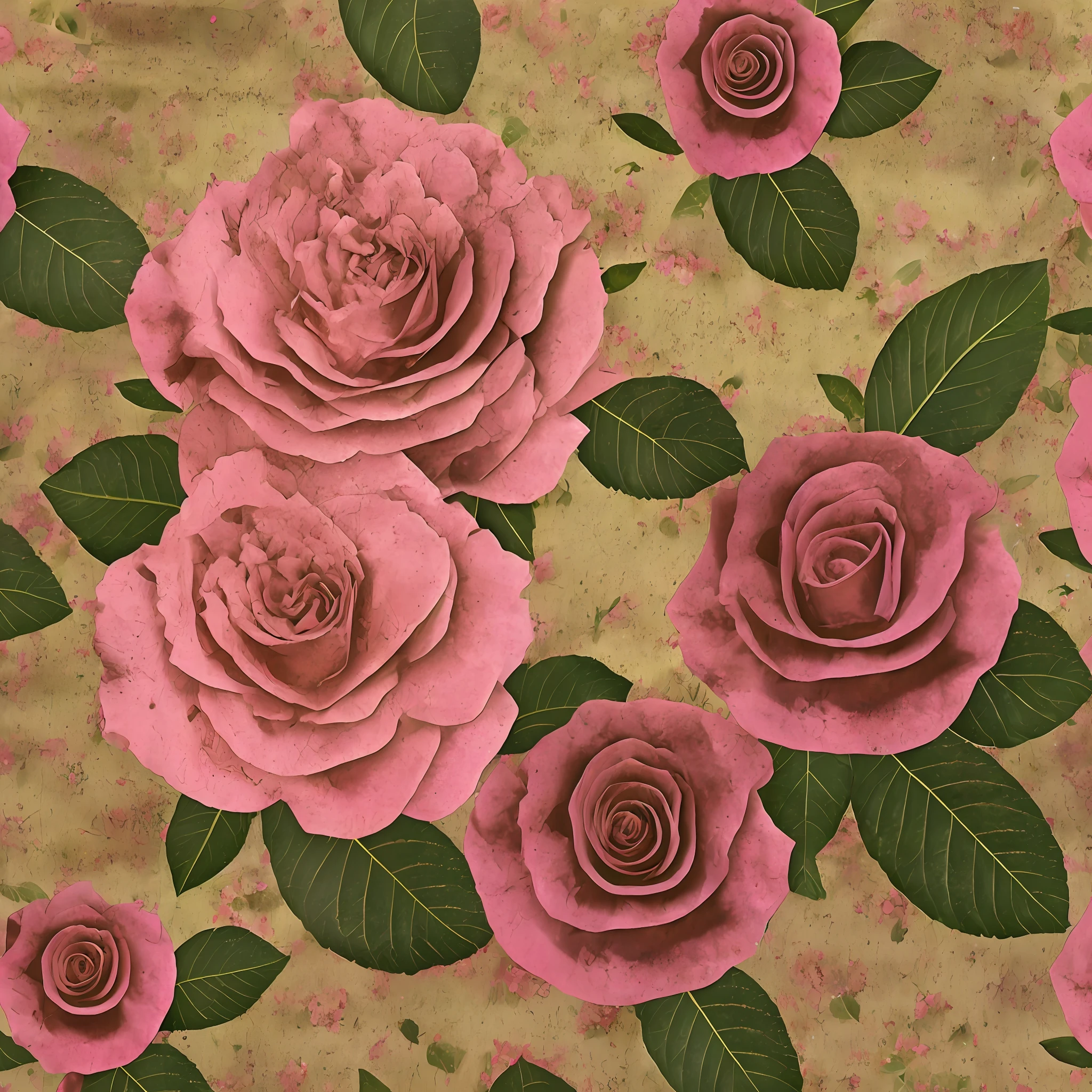 Digital paper Rose Stamp