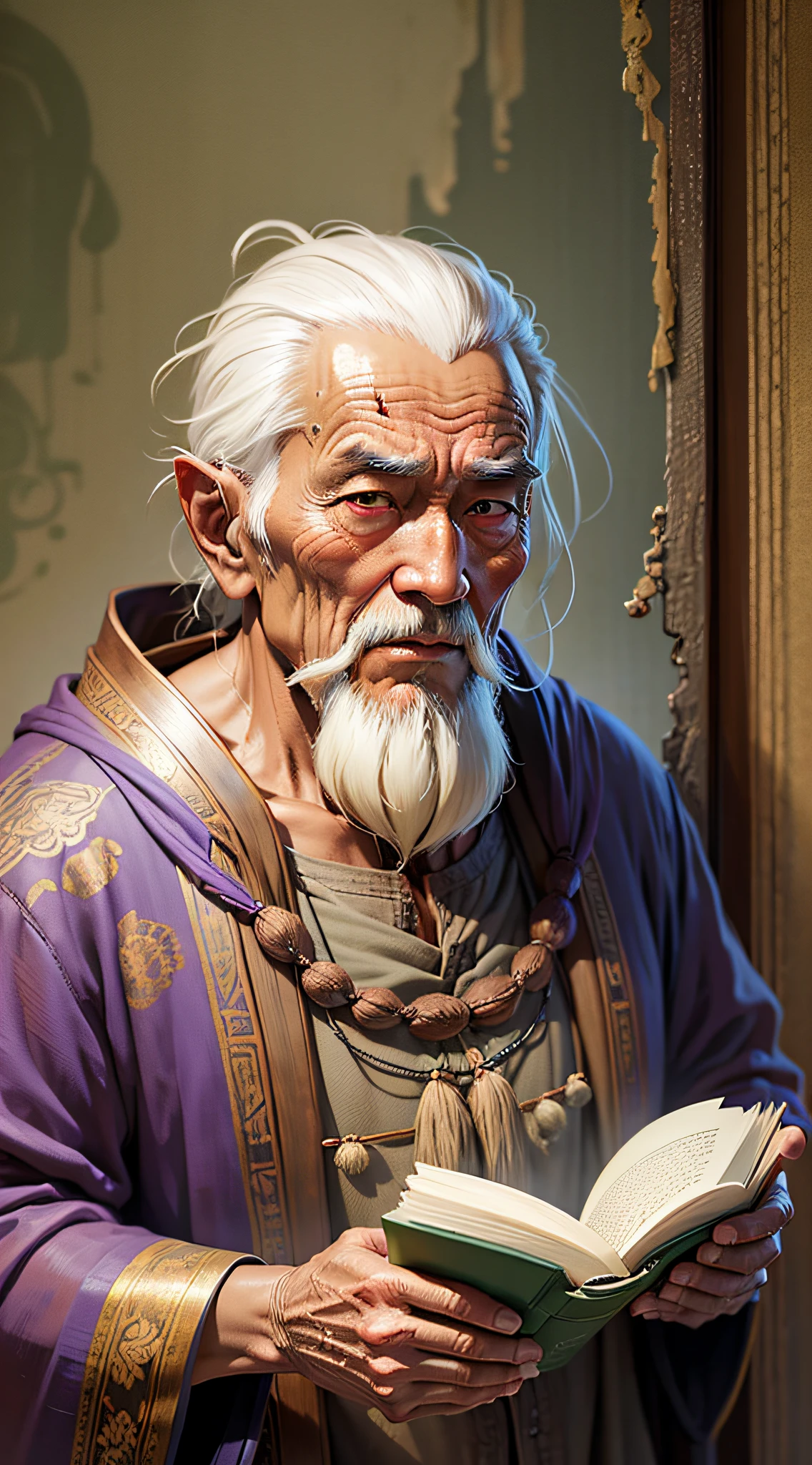 Oriental old man, vicissitudes - SeaArt AI