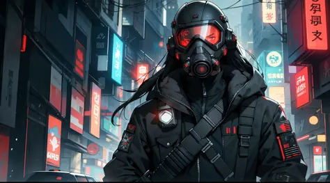 (Ultra detailed), (masterpiece), (best quality), (very detailed CG unit 8k wallpaper), ((a sci-fi soldier)) with hazmat suit, ((gas mask)), in a radioactive city, holding an assault rifle, dynamic pose, ((((upper body)))), dim light, soft light, concept ar...