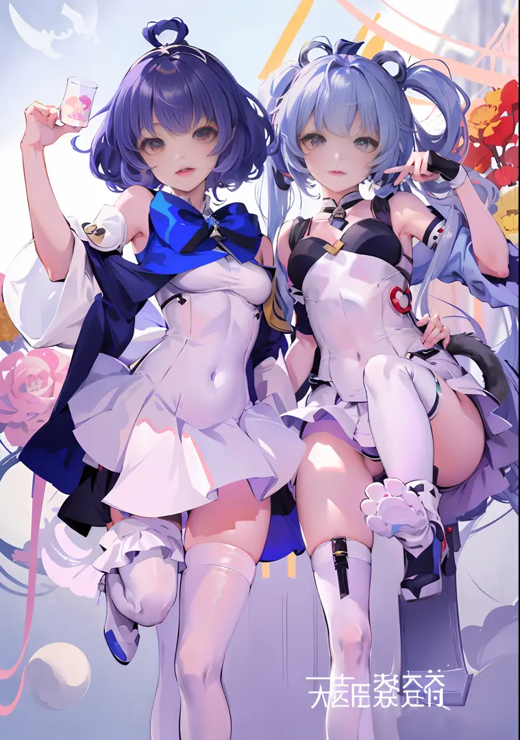 anime girl with blue hair and a cat tail holding a cat, negao, azur lane style, kantai collection style, anime moe artstyle, anime cover, by Kamagurka, furry paw pov art, guweiz, lolish, top rated on pixiv, wlop and sakimichan, from the azur lane videogame