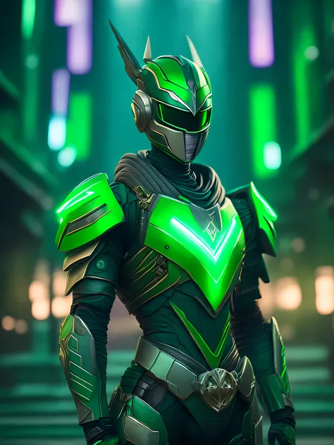 gloomy portrait of Green Ranger Horseman of the Apocalypse from Power ...