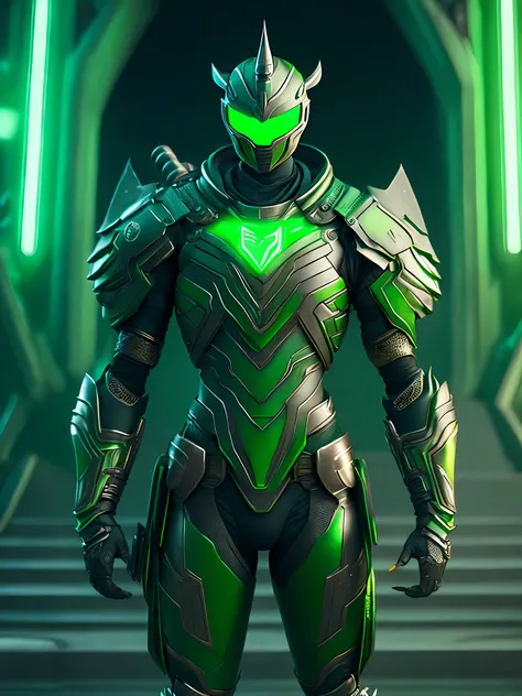 gloomy portrait of Green Ranger Horseman of the Apocalypse from Power ...