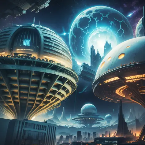 Extraterrestrial Universe Aliens Future World Sci-Fi Cyberpunk Life Forms Top Quality Masterpieces Megastructures