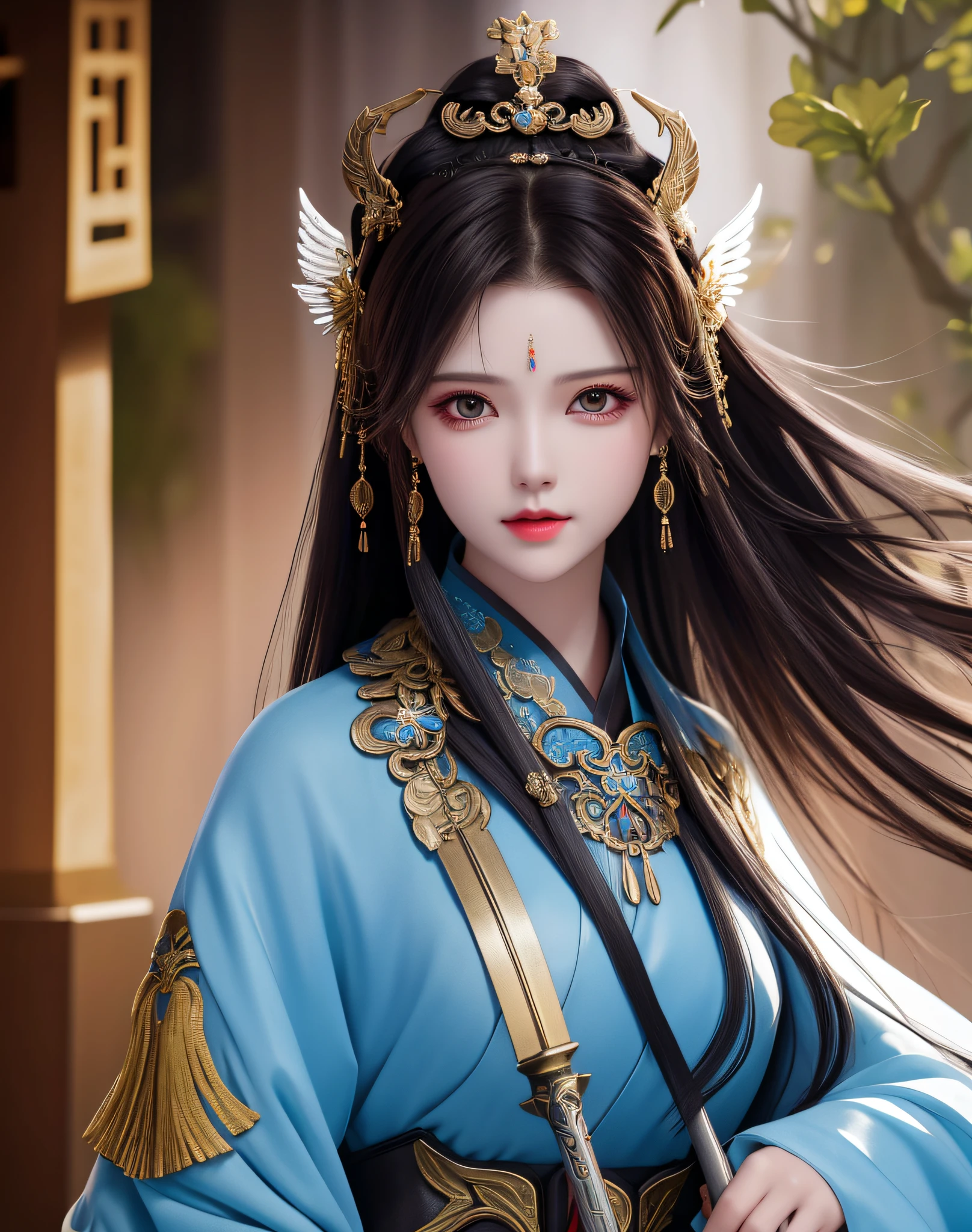 Bestquality， a masterpiece， high res， 1girl，A woman holds a sword， Ancient Chinese battlefield background，Metal armor，cloak， metal  collar， Ancient spears，hair ornament， Choker， jewels， Beautiful Face， upon_body， Tyndall effect， lifelike， Dark Studio， edge lighting， two-tone lighting， （highdetailedskin：1.2）， 8k Ultra HD， dslr， Soft lighting， High Quality， Volumetric Lighting， frank， photo of， high res， 4k， 8k， bokeh，Black bikini armor，Ancient metal spears，Embroidered phoenix on the chest，Metal cuirass，tight-fitting，Bare arms，weapon，Short wrist guards，silk stockings，weapon