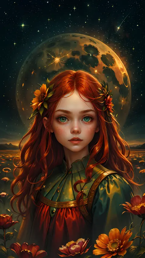 half portrait, best quality, masterpiece, ultra high res, (realistic photo: 1.4), surrealism, dreamlike,
1 girl, long red hair, ...