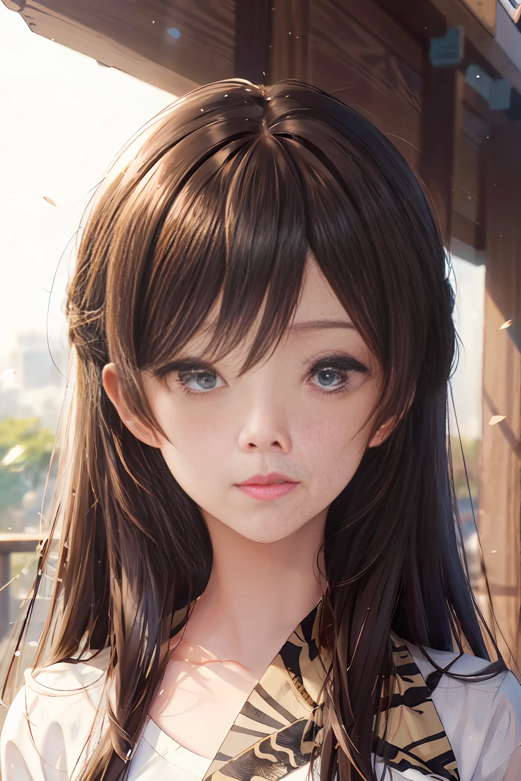 anime girl with long hair and blue eyes in a white shirt, anime moe artstyle, anime style 4 k, extremely cute anime girl face, anime visual of a cute girl, beautiful anime portrait, cute anime girl portraits, cute natural anime face, painted in anime painter studio, pretty anime face, realistic young anime girl, cute anime girl portrait, detailed portrait of anime girl, BEST quality, very detailed hair, fine hair, real hair, high detail, masterpiece, best quality, very detailed eyes, beautiful eyes, round pupils, shining eyes, real eyes, eyes are not empty, eyes are colorless, colorful eyes, high detail, masterpiece, best quality, smooth skin, glowing skin, white skin, very detailed skin, real skin, high detail, masterpiece, best quality, very detailed face, glowing face, round head, perfect face, beautiful face, japanese face,  innocent face, face natural, smiling, real face, high detail, masterpiece, best quality, very detailed lips, beautiful lips, glowing lips, lip shape detail, high detail, masterpiece, best quality image, best quality image, not blurry image, highly detailed image, image high resolution, high detail, masterpiece, best quality, very detailed and environment, very detailed and real background, high detail, masterpiece, best quality very detailed light, real light, high detail, masterpiece, high quality picture, beautiful girl, teen, young, 16 years old, girl and image masterpiece