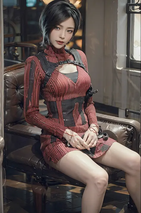 Ada wong sentada em um trono