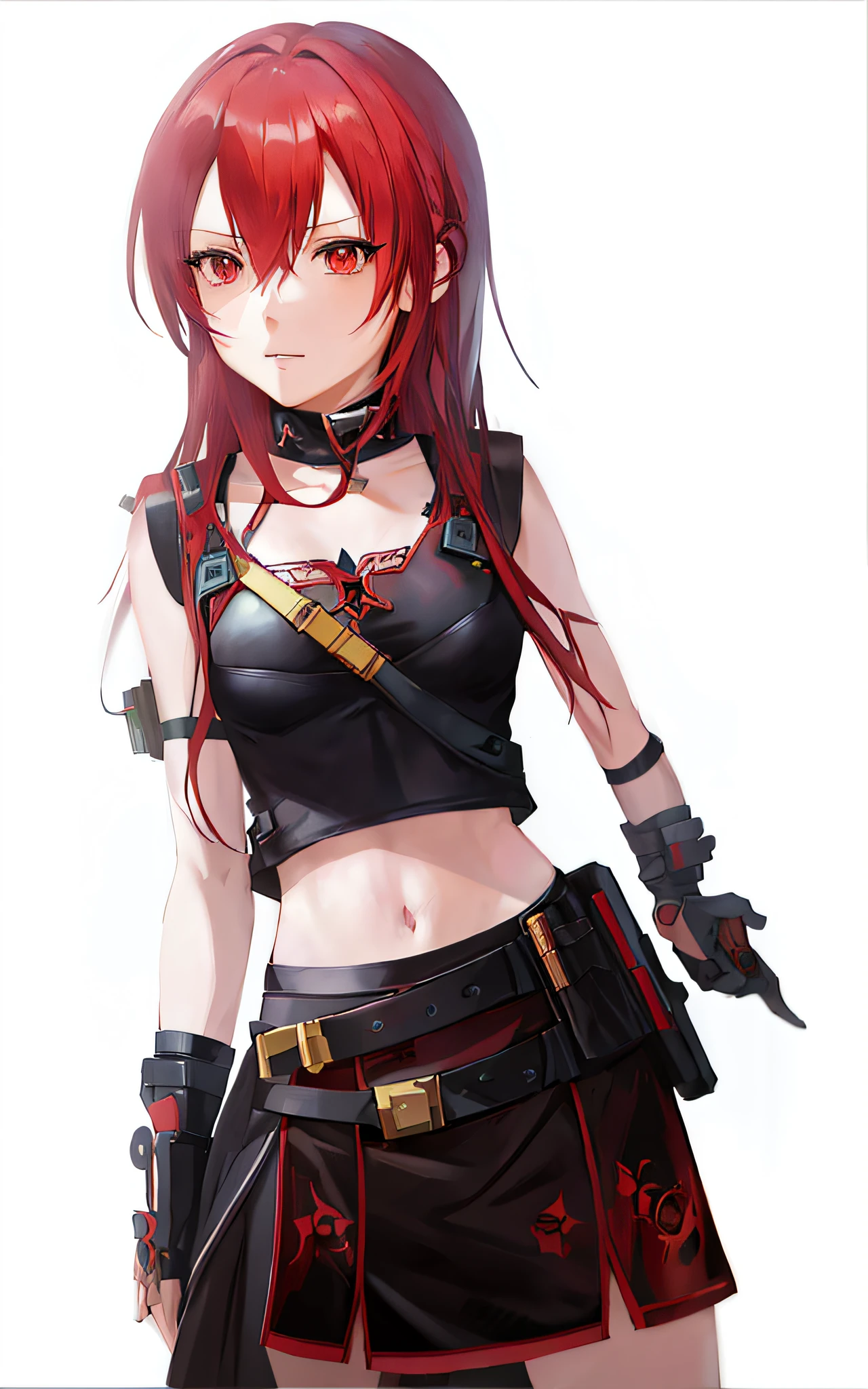 anime girl with red hair and a sword in her hand, female lead character 👀 :8, rogue anime girl, female anime character, badass anime 8 k, female action anime girl, female lead character, Anime character, detailed anime character art, revy black lagoon, attractive anime girl, made with anime painter studio, jrpg character, cyberpunk anime girl, anime style character