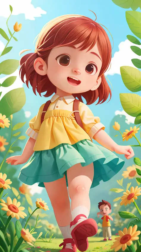 1 Boy, 1 Girl, Park, Bright Sunny Day, (Masterpiece: 1.2) (Realistic: 1.2) (Bokeh) (Best Quality) (Detailed Skin: 1.3) (Intricat...