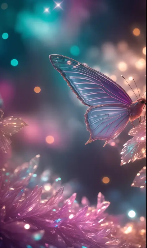 Crystal fantasy, close-up, countless crystal feathers flutter in the air,
fantasy, galaxy, transparent, shallow depth of field, jade bokeh, sparkling, sparkling, stunning, colorful,
Magical Photography, Dramatic Lighting, Photorealism, Ultra Detail, 4K, De...