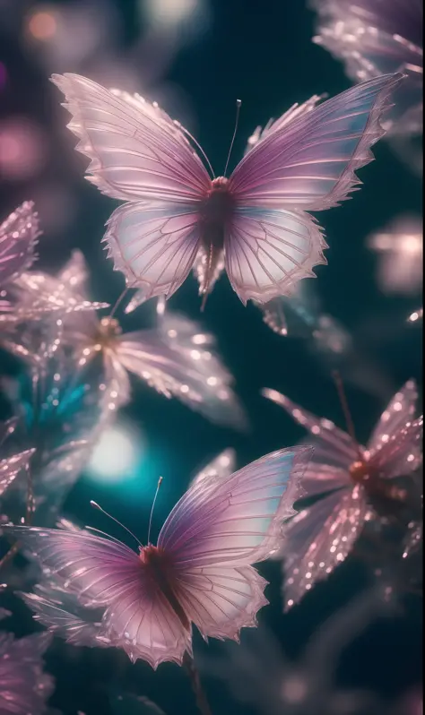 Crystal fantasy, close-up, countless crystal feathers flutter in the air,
fantasy, galaxy, transparent, shallow depth of field, jade bokeh, sparkling, sparkling, stunning, colorful,
Magical Photography, Dramatic Lighting, Photorealism, Ultra Detail, 4K, De...