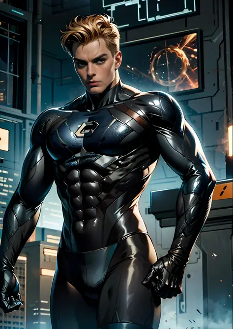 johnny storm in fantastic four suit