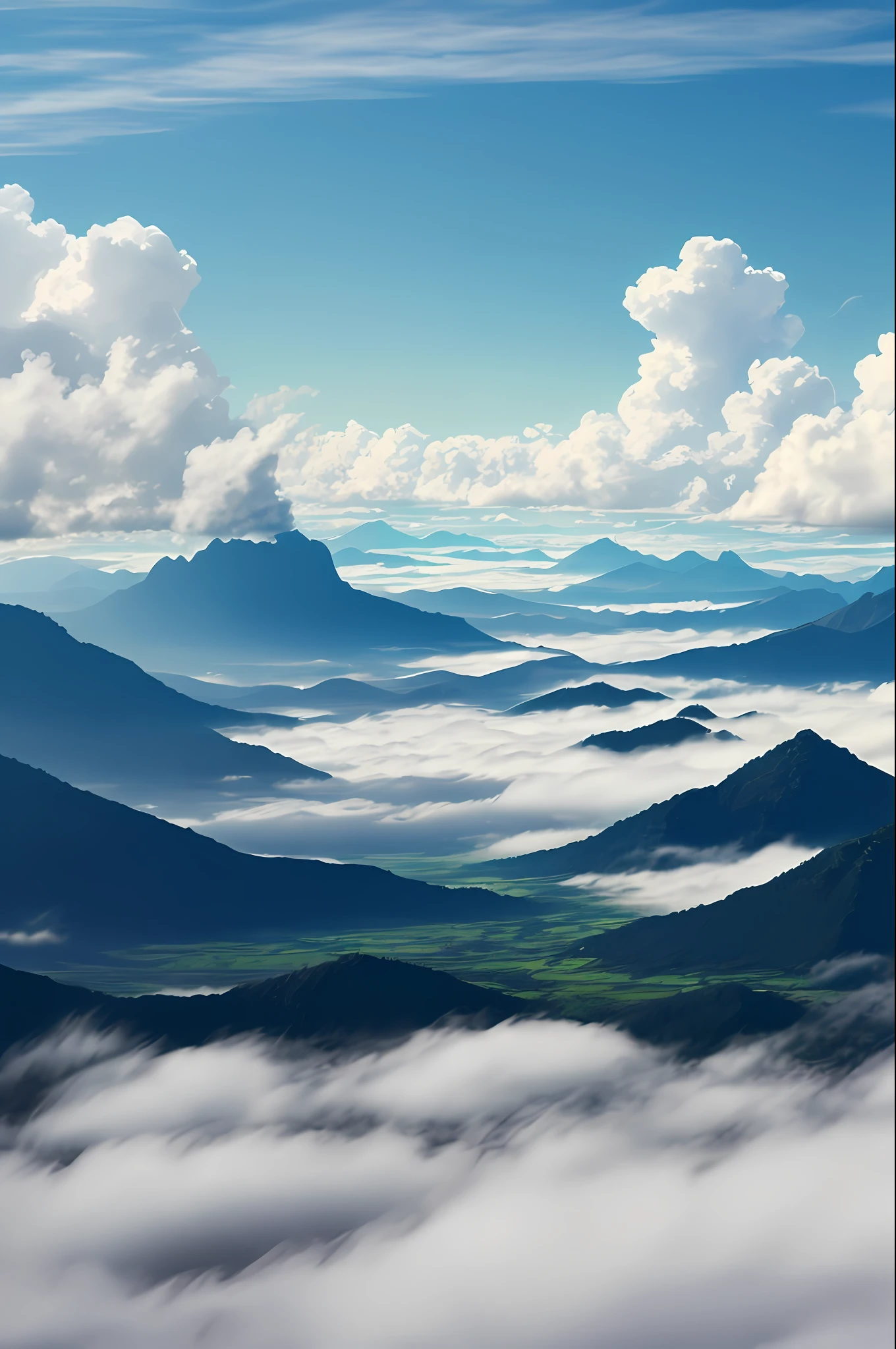 I rise above the clouds, and before my eyes unfolds a breathtaking 