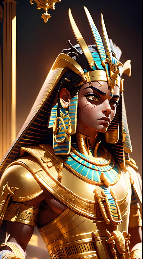 (optimized prompt)
the mighty pharaoh, ramesses ii, king of egypt, stands before a crowd of his devoted soldiers who are in awe ...