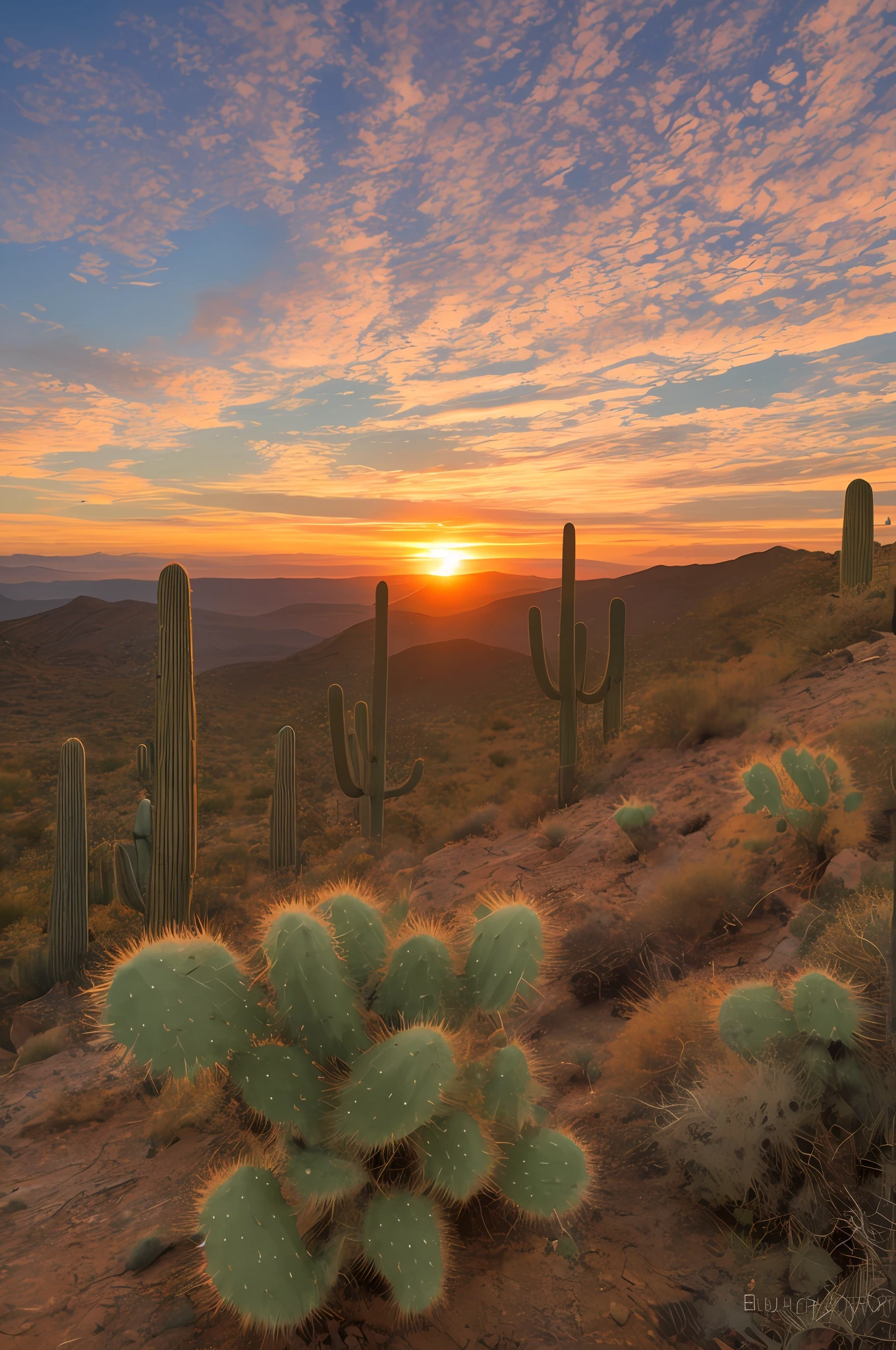 Nahaufnahme einer Kaktuspflanze auf einem felsigen Hügel mit Sonnenuntergang im Hintergrund, Wüste von Arizona, Wunderschöne Ausblicke mit Kakteen, Wüstenfotografie, Tucson, Arizona, Sonnenuntergang in der Wüste, Saguaro-Kakteen, Wüstenfarben, mexikanische Wüste, Gewinnerfoto des Unsplash-Wettbewerbs, ruhige Wüstenlage, new mexikanische Wüste background, Wunderschöner Sonnenuntergang in New Mexico, Peyote-Kaktus-Wüste