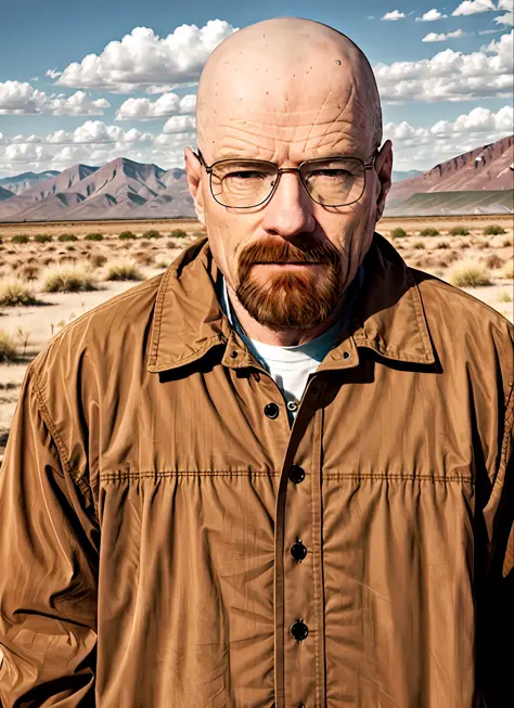 Create a realistic UHD image of the Walter White
