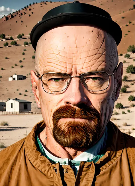 Create a realistic UHD image of the Walter White