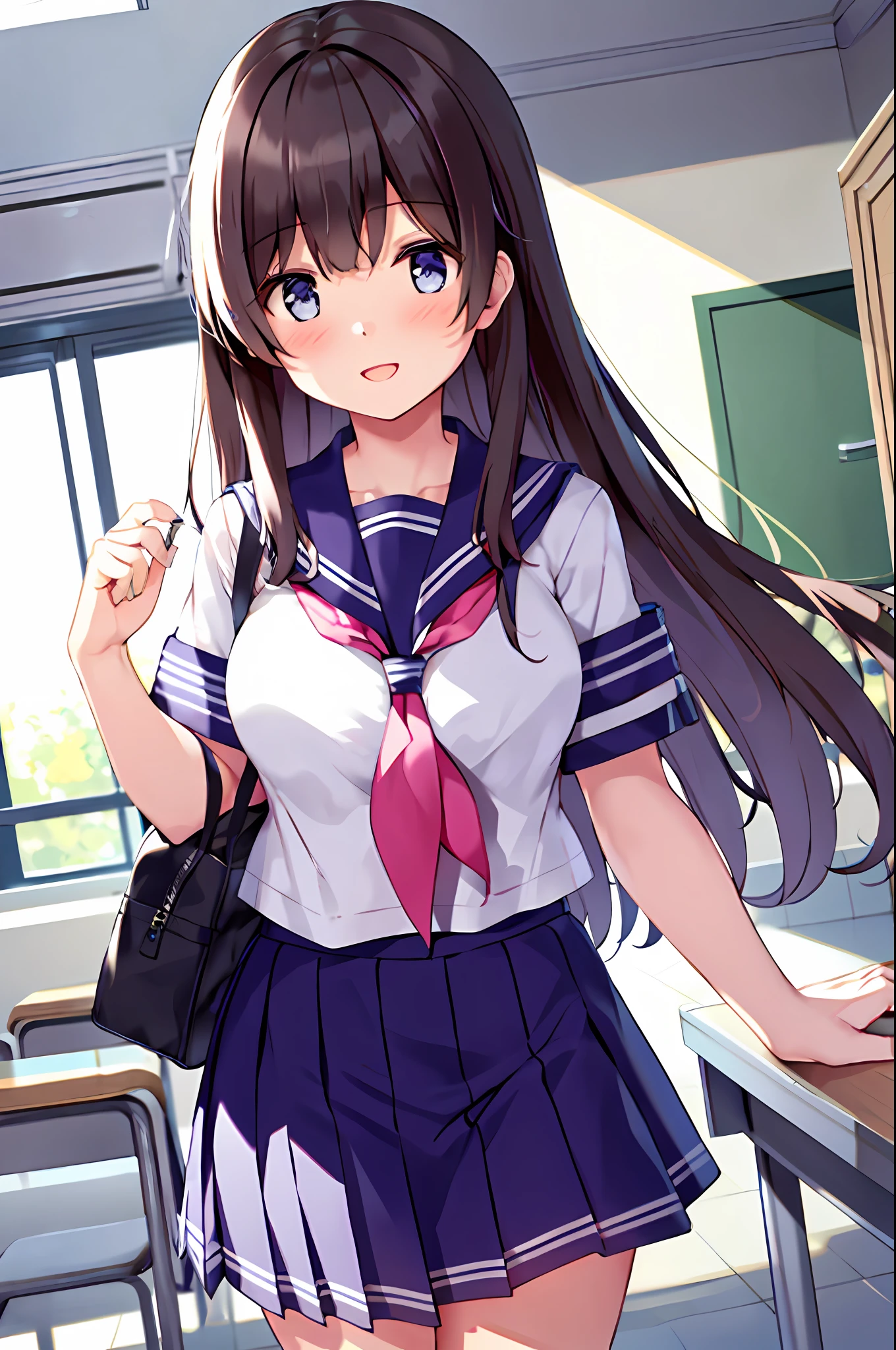 {masterpiece}, {best quality},1girl,school_uniform