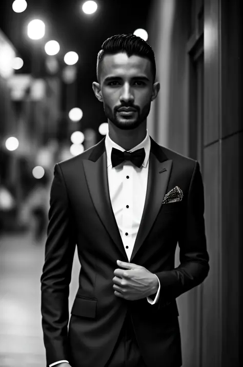 undercucho close portrait of elegant [undercucho] person in tailored suit- futurist style, intricate baroque detial, elegant, gl...