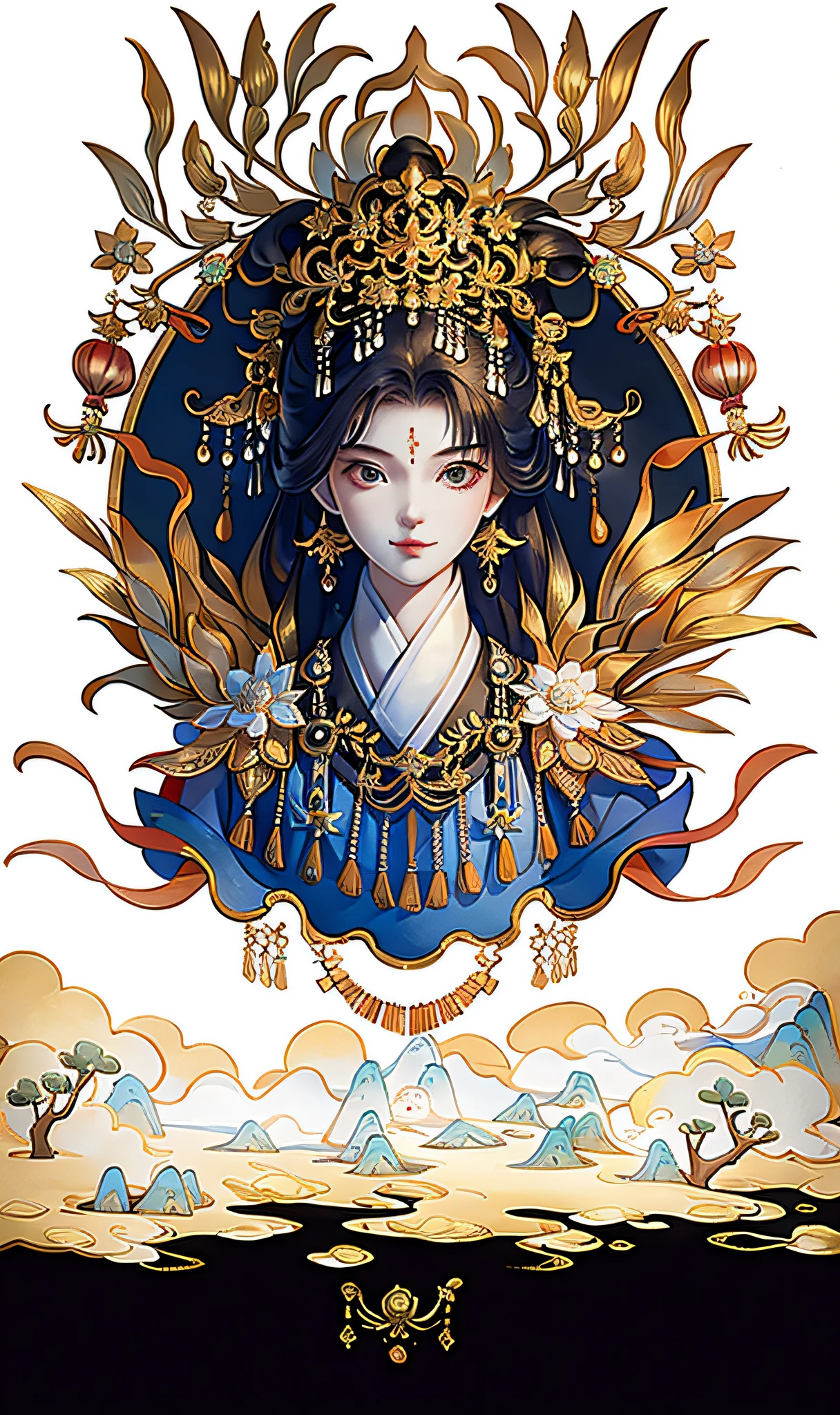 一个女孩, 中国古代服饰, 阳光, 清晰的脸, 干净的白色背景, 杰作, 超级细节, 史诗般的作曲, 超高清, 高质量, 极其详细, 官方艺术, 制服8k壁纸, 超级细节, 32k -- 第 6 部分