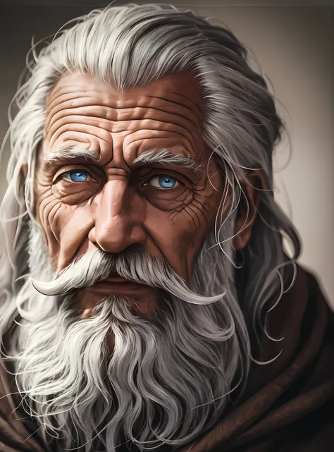 A portrait of a wizard, bearde - SeaArt AI